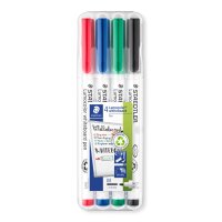 STAEDTLER Whiteboard Marker Lumocolor 4er Etui - trocken...