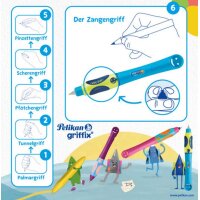 PELIKAN Füller griffix - Neon Fresh Blue - für Rechtshänder