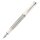 PELIKAN Füllhalter Souverän M405 - silber-weiss - 14kt.-Goldfeder im M (mittel) -  im Geschenk-Etui