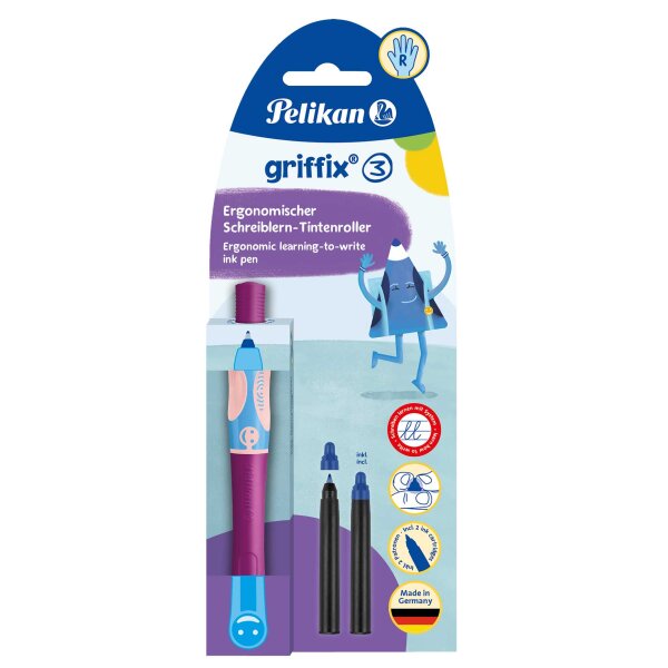 PELIKAN Tintenschreiber griffix - sweet Berry - für Rechtshänder