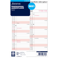 FILOFAX Kalendereinlage A5 Jahresplaner Professional
