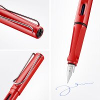 LAMY Füllhalter safari red - Federstärke M - mittel