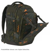 satch match Schulrucksack Jurassic Jungle - ergonomisch, erweiterbar auf 35 Liter, extra Fronttasche