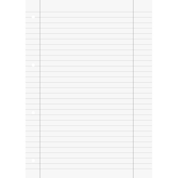 BRUNNEN Schulblock A4 Premium - Lin 27 -  liniert mit Rand - Papier 90 g/qm