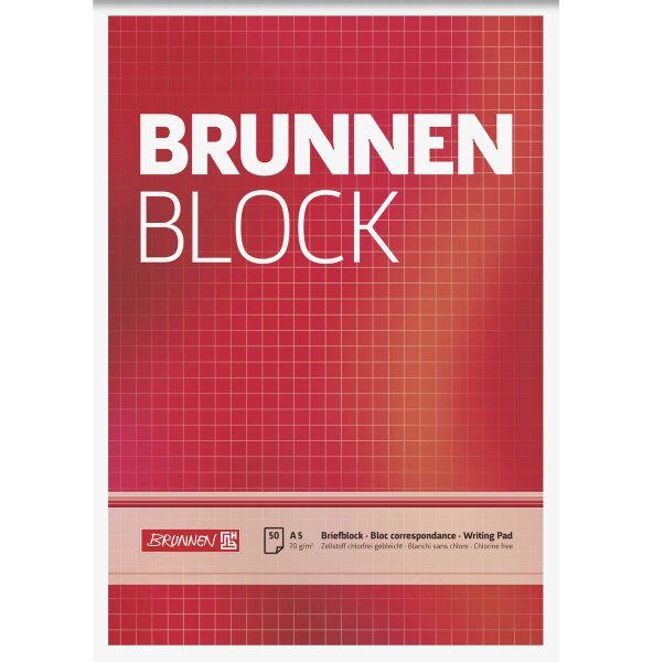 BRUNNEN Briefblock A5 70g/qm