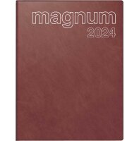 rido Wochenkalender 2024 Magnum weinrot 18x24 cm 1 Woche / 2 Seiten 70-27042294