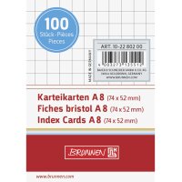 BRUNNEN Karteikarte A8 kariert