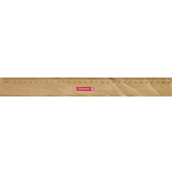 BRUNNEN Lineal Holz 30 cm