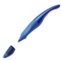 Ergonomischer Tintenroller für Rechtshänder - STABILO EASYoriginal Holograph in blau - Einzelstift - blau (löschbar) - inkl. Patrone