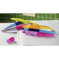Ergonomischer Tintenroller - STABILO EASYoriginal dunkelpink/hellpink - Einzelstift - Schreibfarbe blau (löschbar) - inklusive Patrone