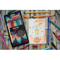 Premium-Filzstift - STABILO Pen 68 - ARTY - Kartonetui mit verschiedenen Farben