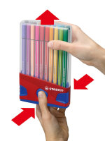 Premium-Filzstift - STABILO Pen 68 ColorParade - 20er Tischset- mit 20 verschiedenen Farben