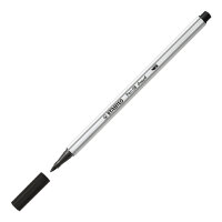 Premium-Filzstift mit Pinselspitze für variable Strichstärken - STABILO Pen 68 brush - Pack im Kunststoffetui - mit verschiedenen Farben