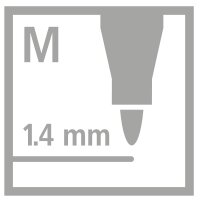 Premium Metallic-Filzstift - STABILO Pen 68 metallic - Pack im Kunststoffartikel - mit verschiedenen Metallic-Farben