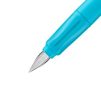Schulfüller - STABILO EASYbuddy FRESH EDITION in hellblau/limette - Schreibfarbe blau (löschbar) - Einzelstift - inklusive Patrone
