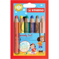 Buntstift, Wasserfarbe & Wachsmalkreide - STABILO woody 3 in 1 - Pack - mit verschiedenen Farben