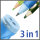 Ergonomischer Dosen-Spitzer für Rechtshänder - STABILO EASYsharpener - 3 in 1 - blau
