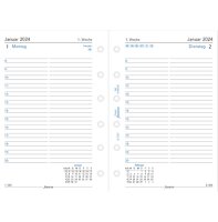 FILOFAX Kalendereinlage 2024 Pocket 1 Tag / 1 Seite. (D) 24-68246