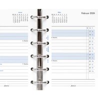 FILOFAX Kalendereinlage 2024 Pocket 1 Monat / 2 Seiten tabbed (D) 24-68256