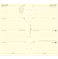 FILOFAX Kalendereinlage 2024 Personal 1 Woche / 2 Seiten cotton creme 24-68458