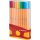 Fineliner - STABILO point 88 ColorParade - 20er Tischset in rot/orange - mit 20 verschiedenen Farben