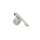 KAWECO Clip Sport Metall – gerader Clip für Sport Serie - Chrom