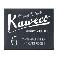 Kaweco Tintenpatronen 6 Stück perlenschwarz VE=20 Pack