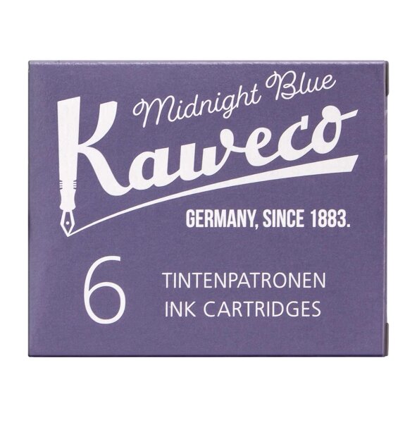 Kaweco Tintenpatronen 6 Stück mitternachtsblau VE=20 Pack