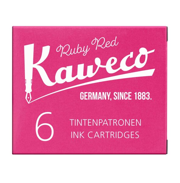 Kaweco Tintenpatronen 6 Stück rubinrot