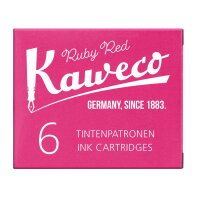 Kaweco Tintenpatronen 6 Stück rubinrot VE=20 Pack