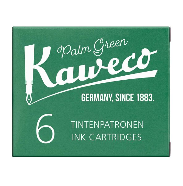 Kaweco Tintenpatronen 6 Stück palmengrün VE=20 Pack