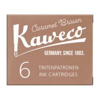 Kaweco Tintenpatronen 6 Stück caramelbraun VE=20 Pack