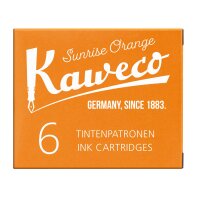 Kaweco Tintenpatronen 6 Stück sonnenorange VE=20 Pack