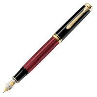 PELIKAN Füllhalter Souverän M800 schwarz-rot -...