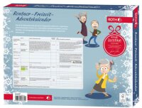 ROTH Rentner Freizeit-Adventskalender gefüllt mit Buch und 24 kleinen Aufmerksamkeiten für die Vorweihnachtszeit - 80677