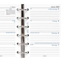 FILOFAX Kalendereinlage 2024 Poket 1 Woche / 2 Seiten  vertikal (D) 24-68240