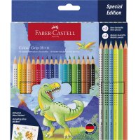 FABER-CASTELL Buntstift Colour Grip Dino 18+6 201546