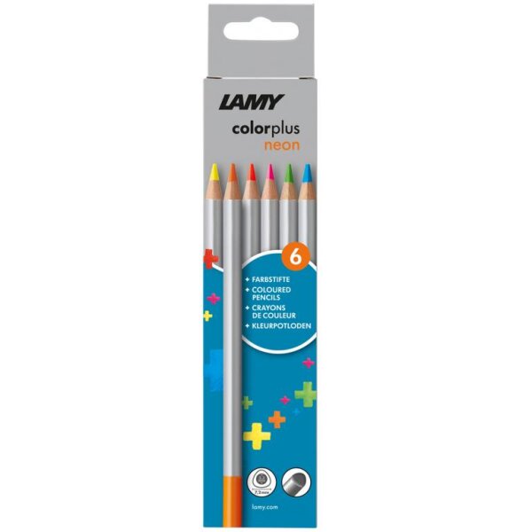 LAMY Farbstift colorplus - 6er Faltschachtel - Neonfarben