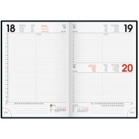 BRUNNEN Buchkalender A5 - 1 Tag = 1 Seite - Miradur blau - 1079560305