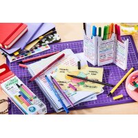 Premium-Filzstift - STABILO Pen 68 - 18er Zick-Zack-Tischset - 18 Farben - 6818/8