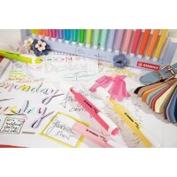 STABILO swing cool Textmarker - 18er Tischset - 8 Naturfarben & 10 Pastellfarben - EO275/18-02-5