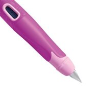 Schulfüller ergonomisch für Linkshänder oder Rechtshänder mit Anfänger-Feder A - STABILO EASYbirdy 3D DreamWorld Special Edition in pink - inkl. Patrone