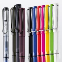 LAMY Tintenroller vista transparent - mit blauer Tintenpatrone Lamy T10