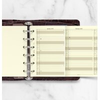 FILOFAX Kalendereinlage 2027 - POCKET - Jahresplaner - creme cotton - englisch