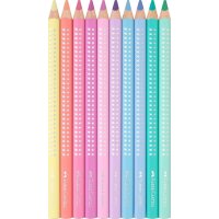 FABER-CASTELL Buntstift Jumbo Sparkle 10er Pastell - im Metalletui