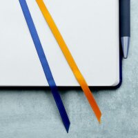 SIGEL Kalender 2026 A5 - 1 Woche = 2 Seiten - Wochenkalender blau/gelb Linescape