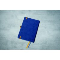 SIGEL Kalender 2026 A5 - 1 Woche = 2 Seiten - Wochenkalender blau/gelb Linescape