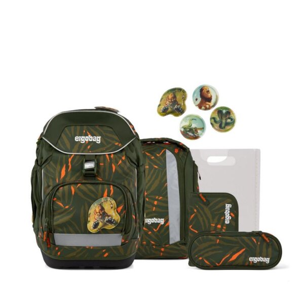 ergobag Pack Schulranzen-Set -  ExBärdition - ergonomischer Tornister