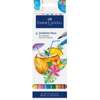 FABER-CASTELL Fasermaler Goldfarber Aquarell - 6er Etui...
