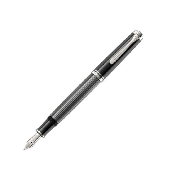 PELIKAN Füllhalter Souverän M605 Stresemann -Goldfeder,hochwertiger Kolbenfüllhalter im Geschenk-Etui